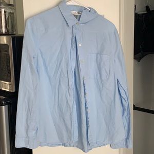 Light blue button up